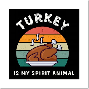 Funny Retro Turkey Thanksgiving Posters and Art